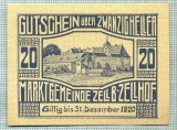 A2023 BANCNOTA NOTGELD- AUSTRIA-20 HELLER -1920-SERIA FARA-starea care se vede