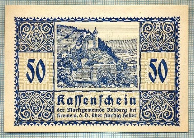 A2083 BANCNOTA NOTGELD- AUSTRIA 50 HELLER -1920-SERIA FARA-starea care se vede