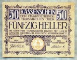 A2001 BANCNOTA NOTGELD- AUSTRIA-50 HELLER -1920-SERIA FARA-starea care se vede