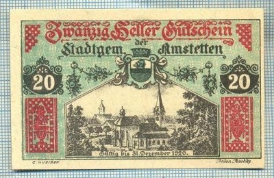 A2147 BANCNOTA NOTGELD- AUSTRIA 20 HELLER -1920-SERIA FARA-starea care se vede foto