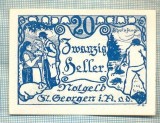 A2150 BANCNOTA NOTGELD- AUSTRIA 20 HELLER -1920-SERIA FARA-starea care se vede