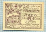 A2166 BANCNOTA NOTGELD- AUSTRIA 10 HELLER -1920-SERIA FARA-starea care se vede