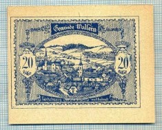 A2154 BANCNOTA NOTGELD- AUSTRIA 20 HELLER -1920-SERIA FARA-starea care se vede