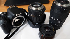 Canon 600 D + Sigma 17-50 + sigma 70-300 + canon EF 50 mm foto