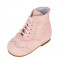 Cizmulite roz din piele intoarsa 18 (10.5 cm) Leon Shoes