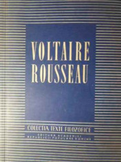 Voltaire. Rousseau - Studiile Introductive Si Alegerea Textelor De Edit,386301 foto