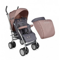 Carucior sport cu husa de picioare S-100 Grey and Beige Lorelli foto