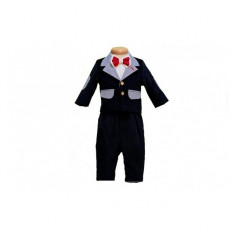 Costumas botez Navy Boy Suit 0-1 luni Atelier Bebe foto