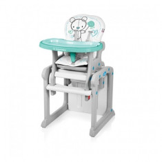 Scaun de masa multifunctional 2 in 1 Candy Turquoise Baby Design foto