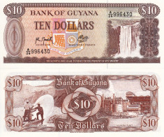 GUYANA 10 dollars ND 1989 UNC!!! foto