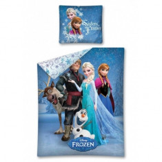 Lenjerie de pat Frozen Sharing the World 160 x 200 cm Disney foto