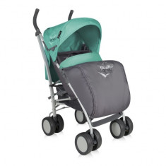 Carucior sport cu husa de picioare S-100 Green and Grey Lorelli foto