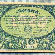 A2183 BANCNOTA NOTGELD- AUSTRIA 30 HELLER -1920-SERIA FARA-starea care se vede