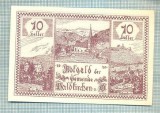 A2173 BANCNOTA NOTGELD- AUSTRIA 10 HELLER -1920-SERIA FARA-starea care se vede