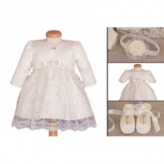 Set botez Baby Lace 3-6 luni Atelier Bebe foto