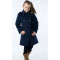 Palton pentru fete K015 bleumarin 130 Ares