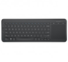 Tastatura Wireless Microsoft All-in-One Trackpad fara fir neagra foto