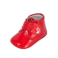 Ghetute rosii cu fundita din lac 18 (10.5 cm) Leon Shoes foto