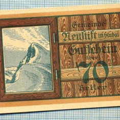 A2182 BANCNOTA NOTGELD- AUSTRIA 70 HELLER -1920-SERIA FARA-starea care se vede