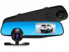 Oglinda auto cu DVR full HD si inregistrare camera spate foto