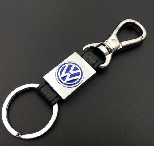 Breloc auto model pentru Volkswagen VW metal piele eco