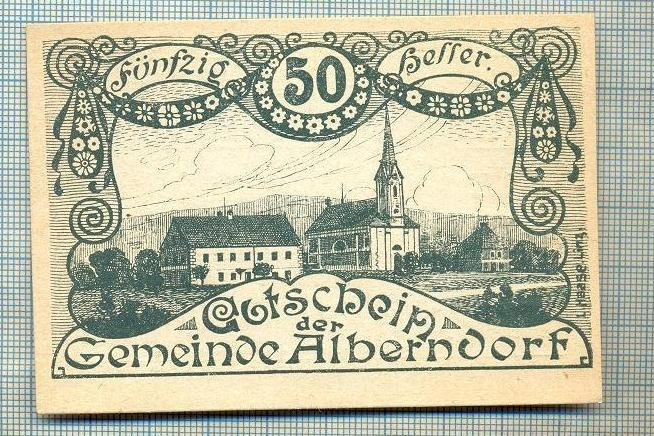 A2155 BANCNOTA NOTGELD- AUSTRIA 50 HELLER -1920-SERIA FARA-starea care se vede