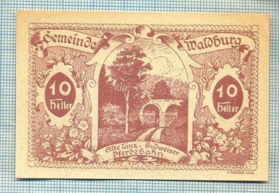 A2169 BANCNOTA NOTGELD- AUSTRIA 10 HELLER -1920-SERIA FARA-starea care se vede foto
