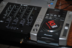 Echipament DJ din 1 x mixer Numark M4 + 2 x Pioneer CDJ 200 foto