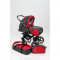 Carucior 2 in 1 Junior Plus Charcoal Grey Red Baby-Merc