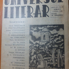revista universul literar 3 iunie 1945