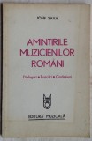 Cumpara ieftin IOSIF SAVA - AMINTIRILE MUZICIENILOR ROMANI: DIALOGURI/EVOCARI/CONFESIUNI (1982)