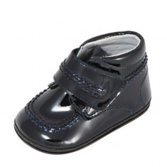 Ghetute bleumarin din lac 16 (9.5 cm) Leon Shoes foto