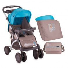 Carucior landou Apollo Beige and Blue Giraffe Bertoni foto