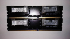 Kit Memorie 2 x 1GB (2GB) Nanya 667MHZ ECC PC2-5300F-555 11-B4 foto