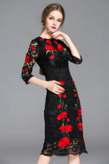 Rochie in inconfundabilul stil Dolce&amp;amp;Gabbana din dantela brodata foto