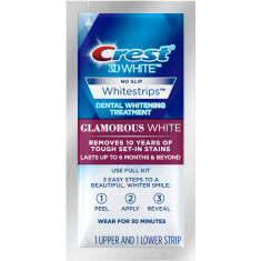 Albirea Dintilor cu Crest Whitestrips LUXE Glamorous White - 1 PLIC (2 benzi) foto