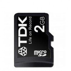 Card MicroSD 2 GB TDK fara adaptor foto