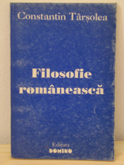 FILOSOFIE ROMANEASCA -CONSTANTIN TARSOLEA foto