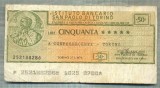 A2202 ASIGNAT BILET BANCA INSTITUTO BANCARIO - 50 LIRE-starea cese vede