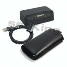 Dockingstation mit Audio fur iPhone 3G 3Gs Black + Tasche S. foto