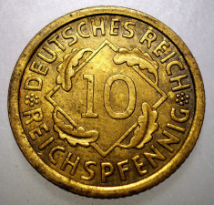 7.973 GERMANIA WEIMAR 10 REICHSPFENNIG 1936 A foto