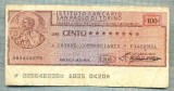 A2204 ASIGNAT BILET BANCA INSTITUTO BANCARIO - 100 LIRE-starea cese vede