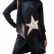 Cardigan cu stele bleumarin tricotat - toamna-iarna
