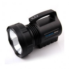 MEGA LANTERNA PROFESIONALA CU LED CREE 30 WATT SI ,ACUMULATOR SI INCARCARE 220V foto