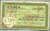 A2211 ASIGNAT BILET BANCA ICCREA ROMA- 100 LIRE-starea cese vede