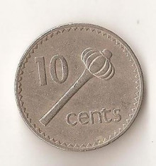 Moneda 10 cents 1969 - Fiji foto