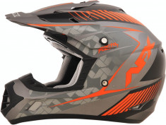 MXE Casca Motocross Copii AFX FX-17YE Factor culoare Gri/Portocaliu Cod Produs: 01111050PE foto