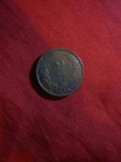 Moneda 2 Filler 1915 Ungaria ,bronz , cal.f.buna