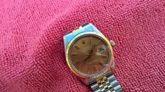 ROLEX OYSTER PERPETUAL DATEJUST AUTOMATIC AUR/OTEL NOS ACTE &amp;gt;&amp;gt;reducere foto