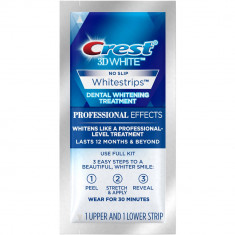 Albirea Dintilor cu Crest Whitestrips Professional Effects - 1 PLIC (2 benzi) foto